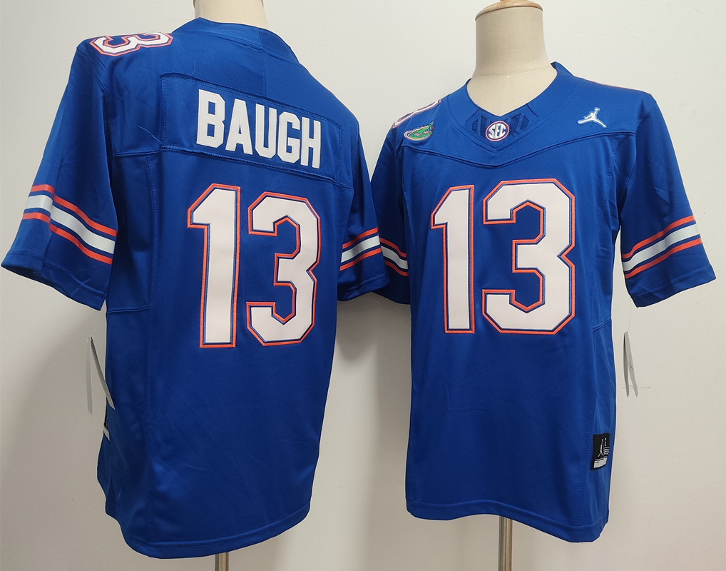 Men's Royal Florida Gators #13 Jadan Baugh F.U.S.E. Stitched Jersey